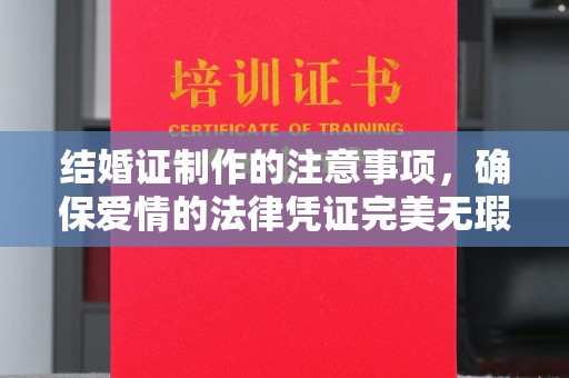 十堰结婚证制作的注意事项，确保爱情的法律凭证完美无瑕